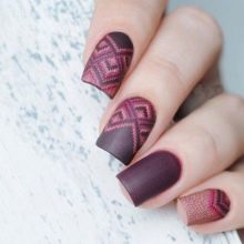 Баклажан манікюр (40 фото): дизайн нігтів кольору баклажан