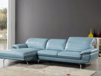 Блакитні дивани (55 фото): кутовий, розкладний і єврокнижка в дизайні інтер’єру кімнати, велюровий та інші