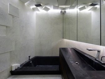 Декоративна штукатурка для ванної кімнати (56 фото): вологостійка венеціанська та інші види для внутрішньої обробки стін, варіанти дизайну