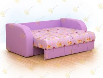 Дитячий диван (84 фото): особливості вибору дивана-тахти і дивани-ліжка в кімнату для дітей, диван-трансформер з системою «акордеон» і «єврокнижка»