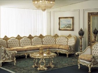 Дивани в стилі бароко (39 фото): кутовий, з розкладним механізмом, двомісний, спальний та інші. Поради щодо вибору