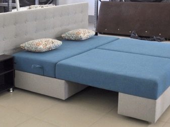 Дивани з поворотним механізмом: плюси і мінуси механізму «ножиці» у кутовому викатному дивані, особливості трансформації дивана-ліжка