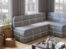 Дивани з рогожки (61 фото): чим тканина краще велюру і шенилла? Сірі і коричневі, кутові і «книжки». Приклади в інтер’єрі. Відгуки