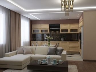 Дизайн кухні-вітальні 10-11 кв. м (55 фото): планування і варіанти інтер’єру кухні-вітальні 10-11 квадратних метрів у квартирі