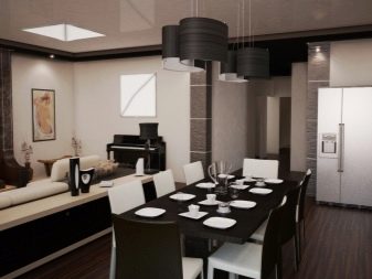 Дизайн кухні-вітальні 40 кв. м (35 фото): планування кухні 5 на 8 і 4 на 10 квадратів, варіанти інтер’єру