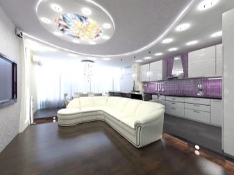 Дизайн кухні-вітальні 40 кв. м (35 фото): планування кухні 5 на 8 і 4 на 10 квадратів, варіанти інтер’єру