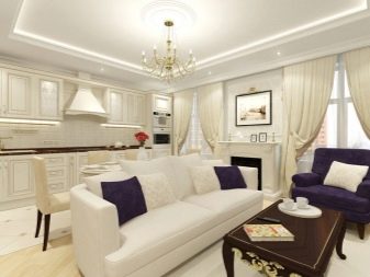 Дизайн кухні-вітальні 40 кв. м (35 фото): планування кухні 5 на 8 і 4 на 10 квадратів, варіанти інтер’єру