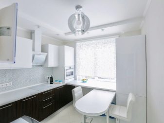 Дизайн кухні 9 квадратних метрів з холодильником (67 фото): цікаві проекти і варіанти інтер’єру. Як розмістити необхідну меблі?