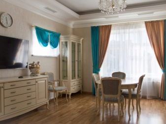 Дизайн штор для вітальні (115 фото): як красиво повісити штори в залі? Льняні та інші штори в інтер’єрі вітальні
