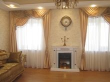 Дизайн штор для вітальні (115 фото): як красиво повісити штори в залі? Льняні та інші штори в інтер’єрі вітальні