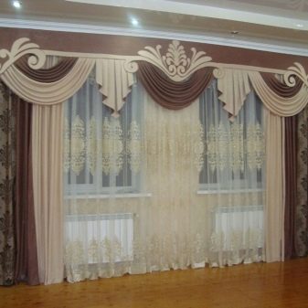 Дизайн штор для вітальні (115 фото): як красиво повісити штори в залі? Льняні та інші штори в інтер’єрі вітальні