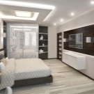 Дизайн спальні 14 кв. м (87 фото): інтер’єр і планування прямокутної кімнати, проект спальні-вітальні в сучасному стилі, розстановка меблів та зонування простору