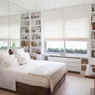 Дизайн спальні 14 кв. м (87 фото): інтер’єр і планування прямокутної кімнати, проект спальні-вітальні в сучасному стилі, розстановка меблів та зонування простору