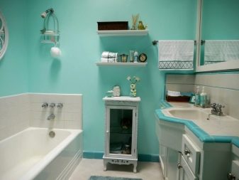 Дизайн ванної кімнати з пофарбованими стінами (63 фото): варіанти інтер’єру. Види фарби. Кращі ідеї