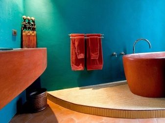 Дизайн ванної кімнати з пофарбованими стінами (63 фото): варіанти інтер’єру. Види фарби. Кращі ідеї