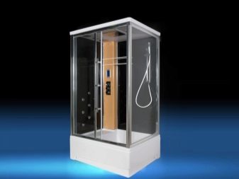 Душові кабіни з дахом: кабіни висотою 190-200 см і 210 см, 80х80 см і 90х90 см, інші моделі закритого типу