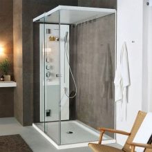 Душові кабіни з дахом: кабіни висотою 190-200 см і 210 см, 80х80 см і 90х90 см, інші моделі закритого типу
