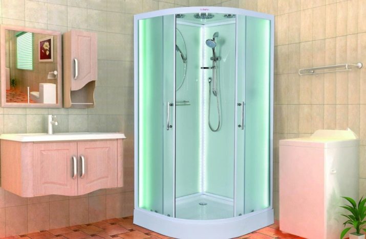 Душові кабіни з дахом: кабіни висотою 190-200 см і 210 см, 80х80 см і 90х90 см, інші моделі закритого типу