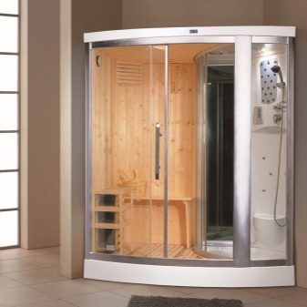 Душові кабіни з сауною: моделі з фінської парильнею для квартири і разом з інфрачервоною сауною у ванній кімнаті, інші