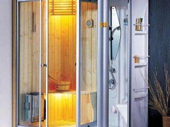 Душові кабіни з сауною: моделі з фінської парильнею для квартири і разом з інфрачервоною сауною у ванній кімнаті, інші