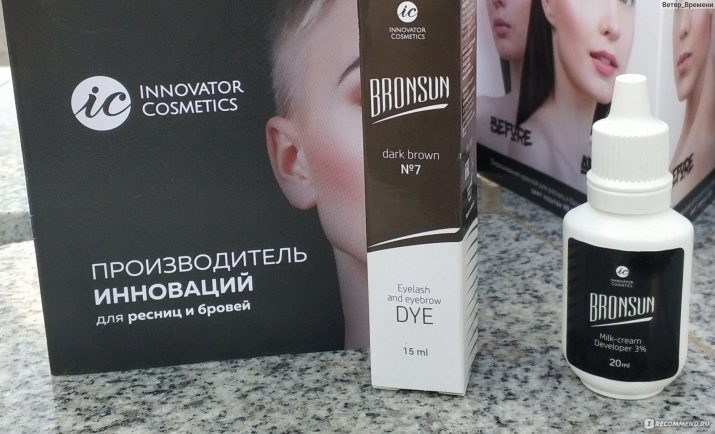 Фарба для брів і вій: професійна, гіпоалергенна натуральна і стійка, без аміаку та інші види, чорні та коричневі, відгуки
