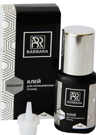 Клей для нарощування вій Barbara: Effect, Elegant, Exclusive, їх характеристики і склад, відгуки майстрів