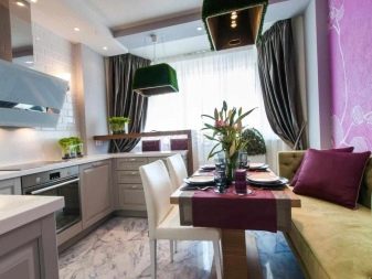 Кухні-вітальні 16 кв. м (70 фото): дизайн кухні, суміщеної з вітальнею і проект планування з диваном, ідеї інтер’єру