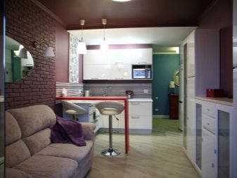 Кухні-вітальні 16 кв. м (70 фото): дизайн кухні, суміщеної з вітальнею і проект планування з диваном, ідеї інтер’єру