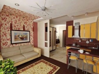 Кухні-вітальні 16 кв. м (70 фото): дизайн кухні, суміщеної з вітальнею і проект планування з диваном, ідеї інтер’єру
