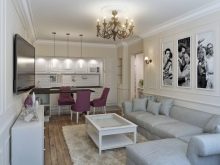 Кухні-вітальні 16 кв. м (70 фото): дизайн кухні, суміщеної з вітальнею і проект планування з диваном, ідеї інтер’єру