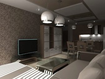 Кухні-вітальні 16 кв. м (70 фото): дизайн кухні, суміщеної з вітальнею і проект планування з диваном, ідеї інтер’єру