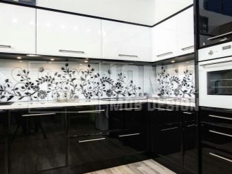 Кухні з білим верхом і темним низом (45 фото): вибираємо кухонні гарнітури з чорним і коричневим низом, поєднання білого з кольором венге і капучіно в меблях