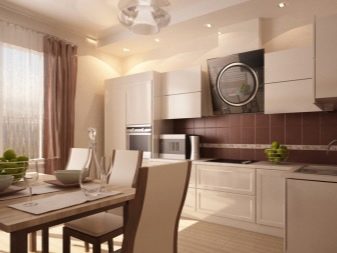 Кухня кольору ванілі (55 фото): кухонні гарнітури ванільного кольору з шоколадом і кавою з молоком, інші варіанти інтер’єру. Як підібрати шпалери?