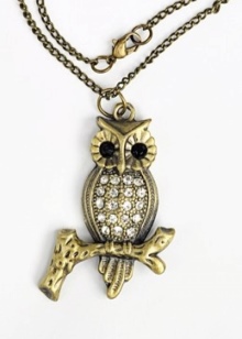 Кулон сова (33 фото): срібло і біле золото, що символізує срібний кулон у вигляді сови, його значення