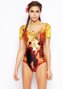 Купальник-боді (39 фото): моделі з принтом, з трусиками-стринг, для плавання, чорний стильний для танців