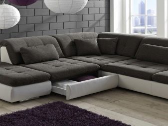Кутові дивани без підлокітників (34 фото): 2000х1500 і 2000х1400 мм, розкладні маленькі і інші, плюси та мінуси