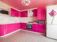 Кутові кухні з пластика (33 фото): ідеї дизайну, варіанти колірних рішень пластикових кухонних гарнітурів в алюмінієвій рамці