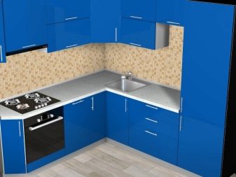 Кутові кухні з пластика (33 фото): ідеї дизайну, варіанти колірних рішень пластикових кухонних гарнітурів в алюмінієвій рамці