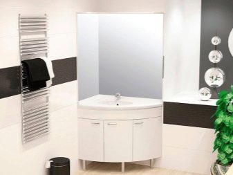 Кутові раковини з тумбою для ванної кімнати: вибираємо умивальник з висотою 40 см і 50 см і інші кутові варіанти з тумбою