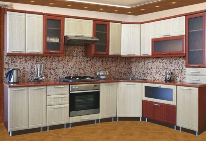 Кутові шафи на кухню (56 фото): огляд підлогових кухонних шафок, варіанти гарнітурів з нижніми шафами зі скошеним кутом