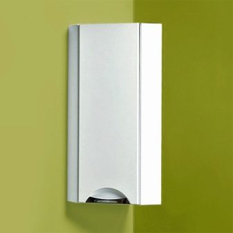 Кутові шафи у ванну кімнату (55 фото): пластиковий й інші різновиди. Рожевий і інші забарвлення. Поради щодо вибору