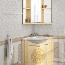 Кутові шафи у ванну кімнату (55 фото): пластиковий й інші різновиди. Рожевий і інші забарвлення. Поради щодо вибору