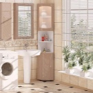 Кутові шафи у ванну кімнату (55 фото): пластиковий й інші різновиди. Рожевий і інші забарвлення. Поради щодо вибору