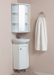 Кутові шафи у ванну кімнату (55 фото): пластиковий й інші різновиди. Рожевий і інші забарвлення. Поради щодо вибору