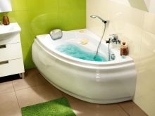 Кутова ванна 150 см: розміри і моделі 150х100, 150х90, 95х150 см, 150х80, 150х70 і особливості вибору