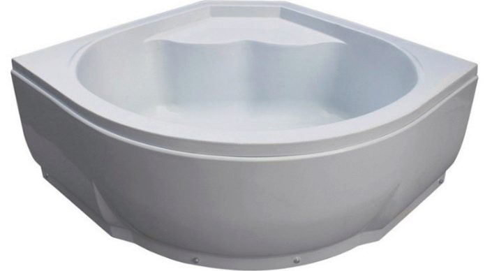 Кутова ванна з довжиною 120 см: моделі 120х120, 120х100, 120х90, 120х70 см