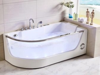 Кутова ванна з довжиною 120 см: моделі 120х120, 120х100, 120х90, 120х70 см