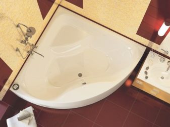 Кутова ванна з довжиною 120 см: моделі 120х120, 120х100, 120х90, 120х70 см