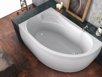 Кутова ванна з довжиною 120 см: моделі 120х120, 120х100, 120х90, 120х70 см