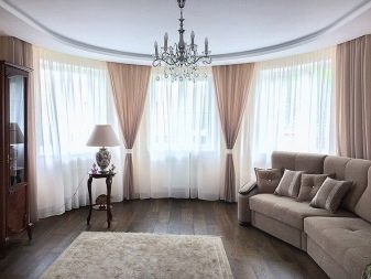 Легкі штори для вітальні (32 фото): дизайн штор з легкої тканини в зал. Як їх вибрати?